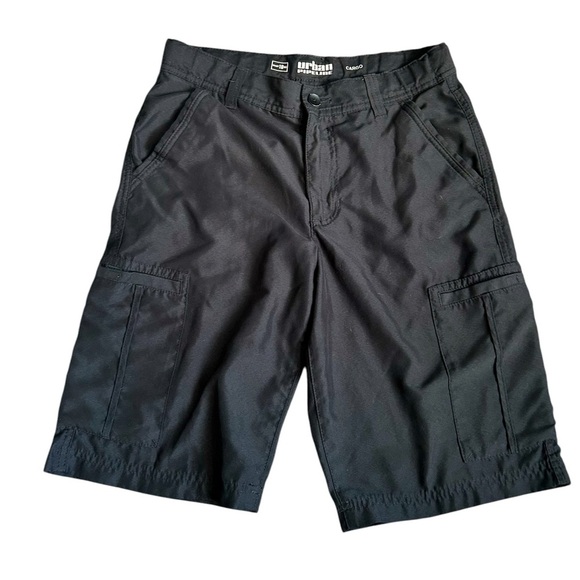Urban Pipeline Boys Black Cargo Shorts size 18 Youth - Picture 1 of 4